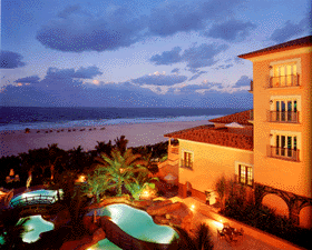 Ritz Carlton Hotel Dubai situated on white soft sandy beach, fantastic sun-sets very romantic location.