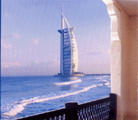 Mina A'Slam with the Burj Al Arab in view.