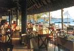 Dine overlooking the beautiful beach at the Sands