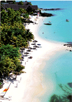 Mauritius for fabulous white sandy beaches.